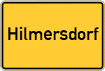 Place name sign Hilmersdorf