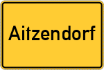 Place name sign Aitzendorf