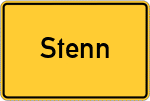 Place name sign Stenn
