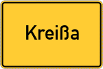 Place name sign Kreißa