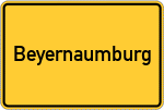 Place name sign Beyernaumburg