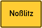Place name sign Noßlitz