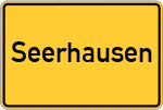 Place name sign Seerhausen