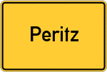 Place name sign Peritz
