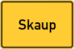 Place name sign Skaup