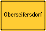 Place name sign Oberseifersdorf