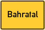 Place name sign Bahratal