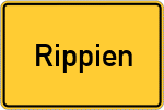 Place name sign Rippien