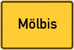 Place name sign Mölbis