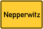 Place name sign Nepperwitz