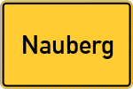 Place name sign Nauberg