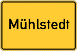 Place name sign Mühlstedt