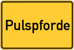 Place name sign Pulspforde