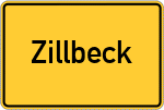 Place name sign Zillbeck