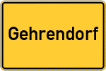 Place name sign Gehrendorf