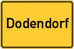 Place name sign Dodendorf
