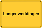 Place name sign Langenweddingen