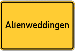 Place name sign Altenweddingen