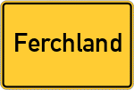 Place name sign Ferchland
