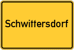 Place name sign Schwittersdorf