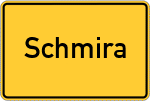 Place name sign Schmira