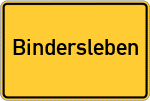 Place name sign Bindersleben