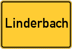 Place name sign Linderbach