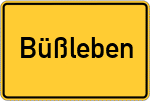 Place name sign Büßleben