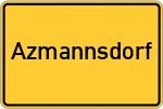 Place name sign Azmannsdorf