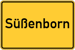 Place name sign Süßenborn