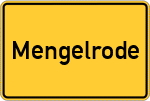Place name sign Mengelrode
