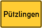 Place name sign Pützlingen