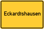 Place name sign Eckardtshausen