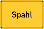 Place name sign Spahl