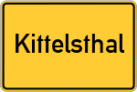 Place name sign Kittelsthal