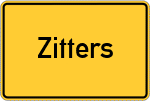 Place name sign Zitters
