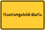 Place name sign Hastrungsfeld-Burla