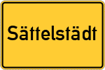 Place name sign Sättelstädt