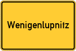 Place name sign Wenigenlupnitz