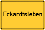 Place name sign Eckardtsleben