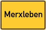 Place name sign Merxleben