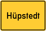 Place name sign Hüpstedt