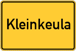 Place name sign Kleinkeula