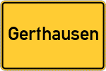 Place name sign Gerthausen
