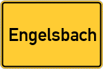 Place name sign Engelsbach