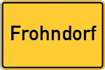 Place name sign Frohndorf
