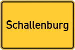 Place name sign Schallenburg