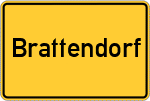 Place name sign Brattendorf