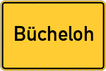 Place name sign Bücheloh