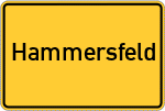 Place name sign Hammersfeld